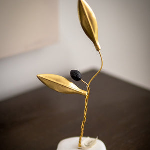 Black Olive Branch Mini Statue